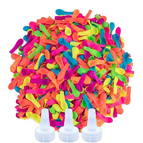 Ueerdand 1700 Pack Water Balloons with Refill Hose Nozzle EcoFriendly Latex Balloons Outdoor Water Bomb Fight Games - Image 1