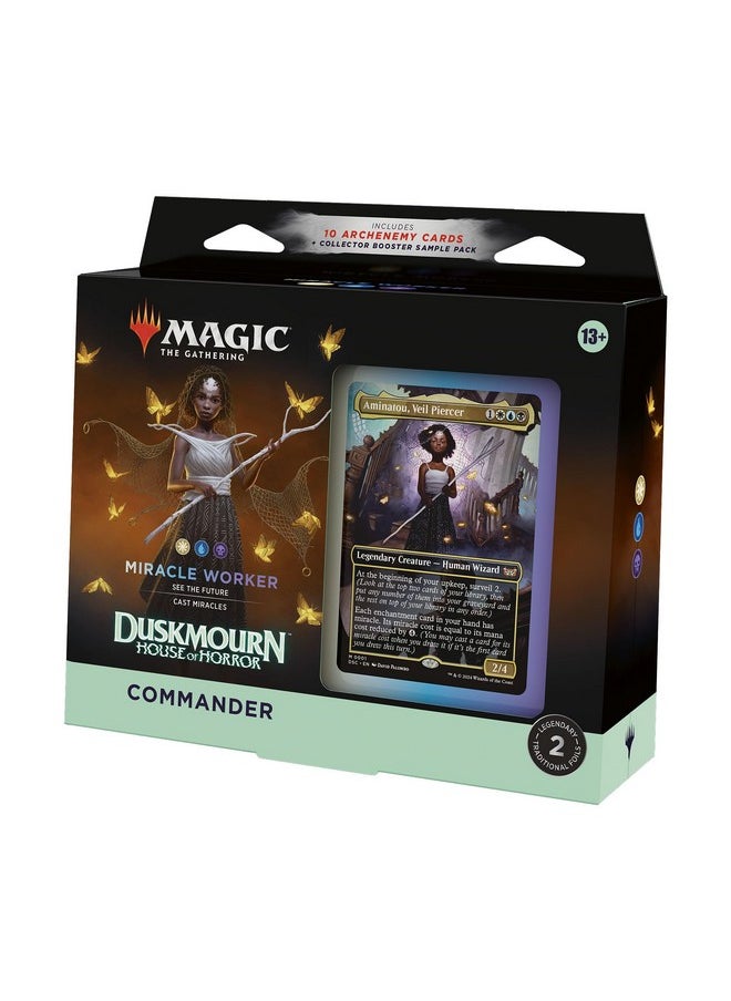 Magic the Gathering Magic: The Gathering Duskmourn: House of Horror Commander Deck - Miracle Worker  - Image 1