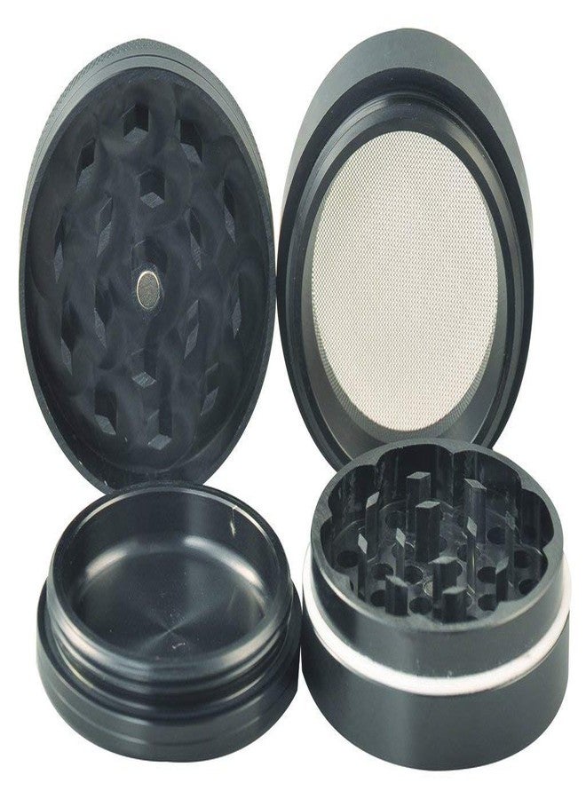 True CNC Highgrade Aluminium Herb Grinder(3 Part, 63mm, Black)
