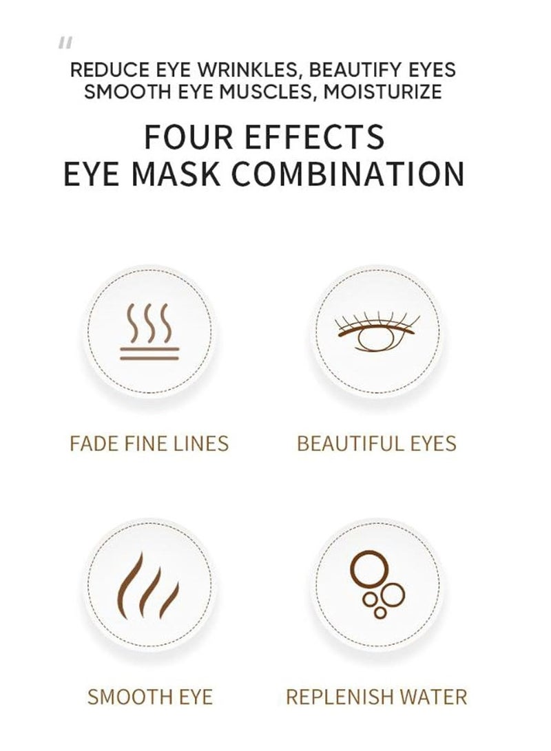 Smooth Eye Mask | Contains Gold | Smooth And Moisturizing Eye Patches For Dark Circles | Collagen Eye Bag Patches Removal Stickers | Hydrating Skincare| 30 Pairs