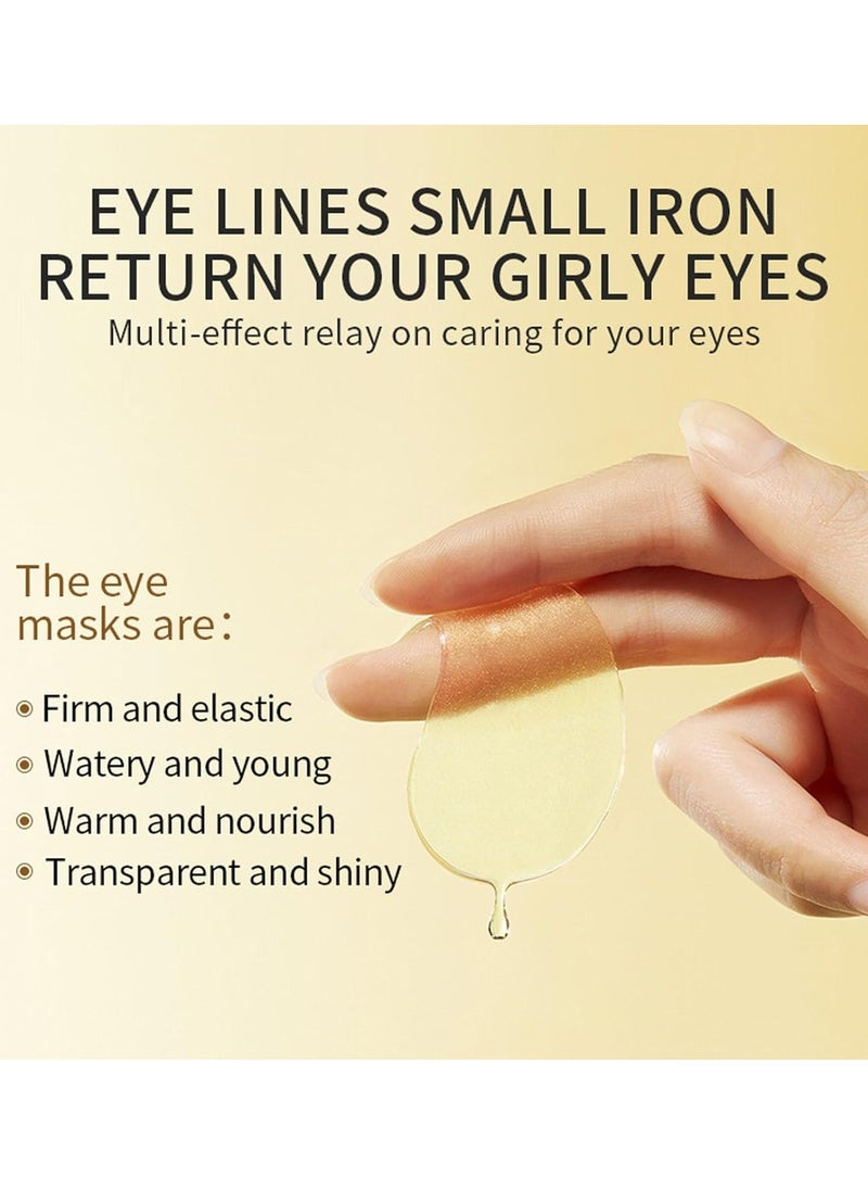Smooth Eye Mask | Contains Gold | Smooth And Moisturizing Eye Patches For Dark Circles | Collagen Eye Bag Patches Removal Stickers | Hydrating Skincare| 30 Pairs
