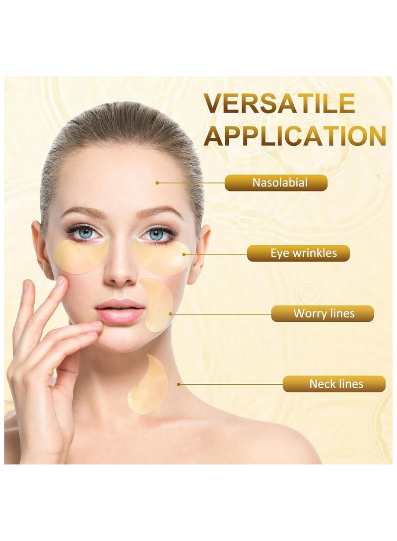 Smooth Eye Mask | Contains Gold | Smooth And Moisturizing Eye Patches For Dark Circles | Collagen Eye Bag Patches Removal Stickers | Hydrating Skincare| 30 Pairs
