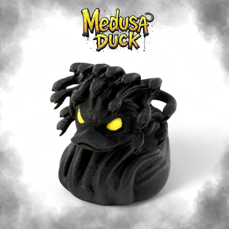 PowerTRC 4Pcs 3D Printed Duck Figurines – 2 inches Mini Duck Accessory Collectibles Car Dashboard Desk Office Décor, Cruise Ducks Hiding Werewolf Devil Brim Reaper Medusa Ducking – 3D Printed in USA - Image 5