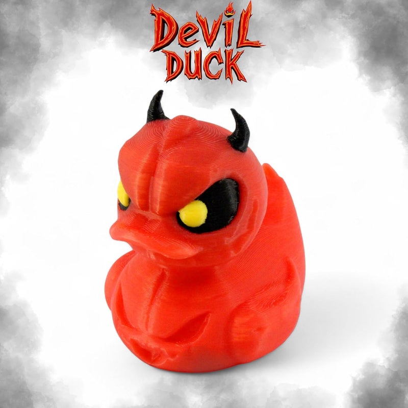 PowerTRC 4Pcs 3D Printed Duck Figurines – 2 inches Mini Duck Accessory Collectibles Car Dashboard Desk Office Décor, Cruise Ducks Hiding Werewolf Devil Brim Reaper Medusa Ducking – 3D Printed in USA - Image 4