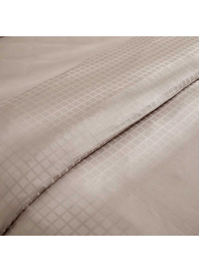 Home Box Opulent Luxe 3-Piece Cotton Solid Dobby Super King Duvet Cover Set - 220x240 cm - Image 3