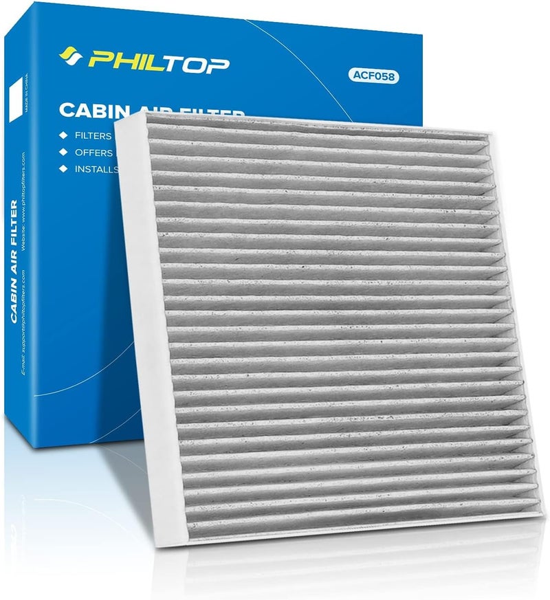 PHILTOP Cabin Air Filter ACF058 Replacement for Cobalt, HHR, G5, Ion, Pursuit with Activated Carbon - Image 1