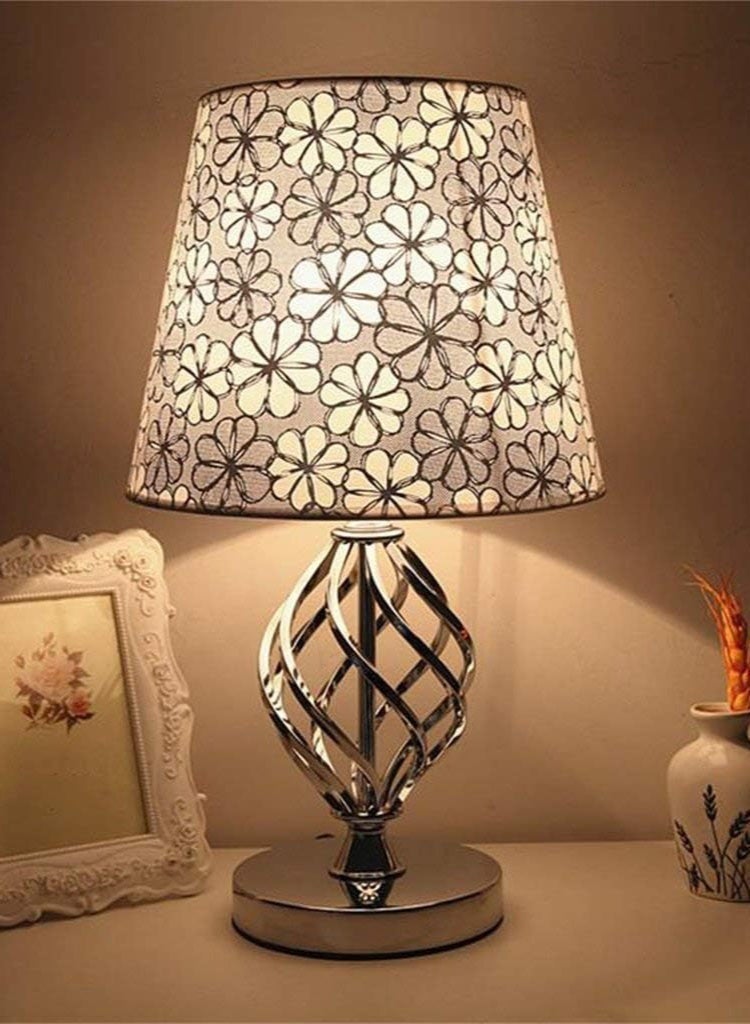 موندا مصابيح الطاولة، مصباح طاولة عصري مريح للعين، مزين بثلاثة أنماط زهرية، مناسب للإضاءة الزخرفية في غرف النوم والدراسات والمكاتب وغرف الطعام - Image 2