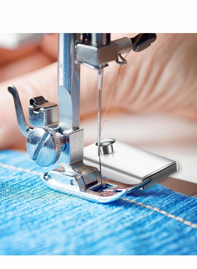 واي آند دي Magnetic Seam Guide for Sewing Machine, 2 Pcs Straight Metal Gauge Ruler Machine Attachments - Image 4