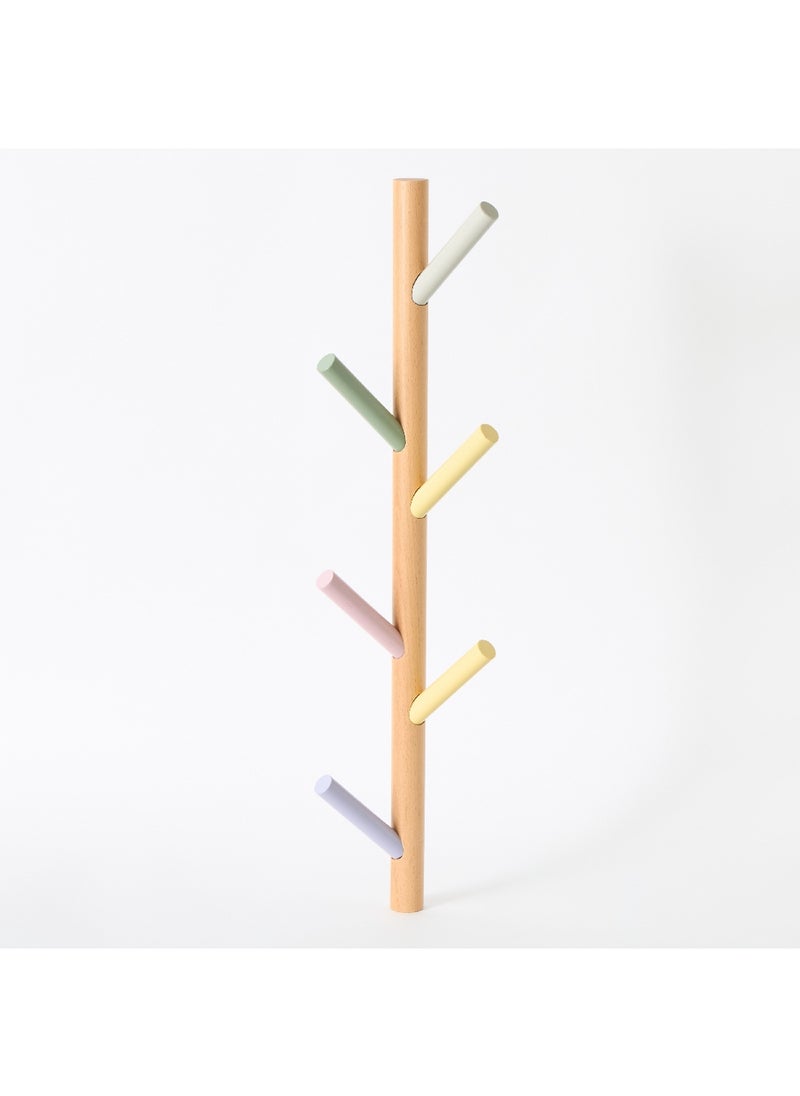 Home Box خطاف حائط خشبي على شكل شجرة 14 × 60 × 5.6 سم  - Image 1