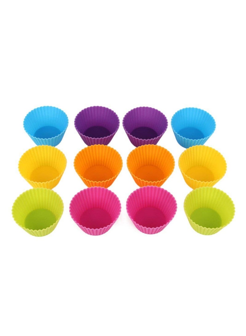 قابلة لإعادة الاستخدام سيليكون الخبز الكؤوس ، الكعك والكعك تخزين الحاويات - Image 3