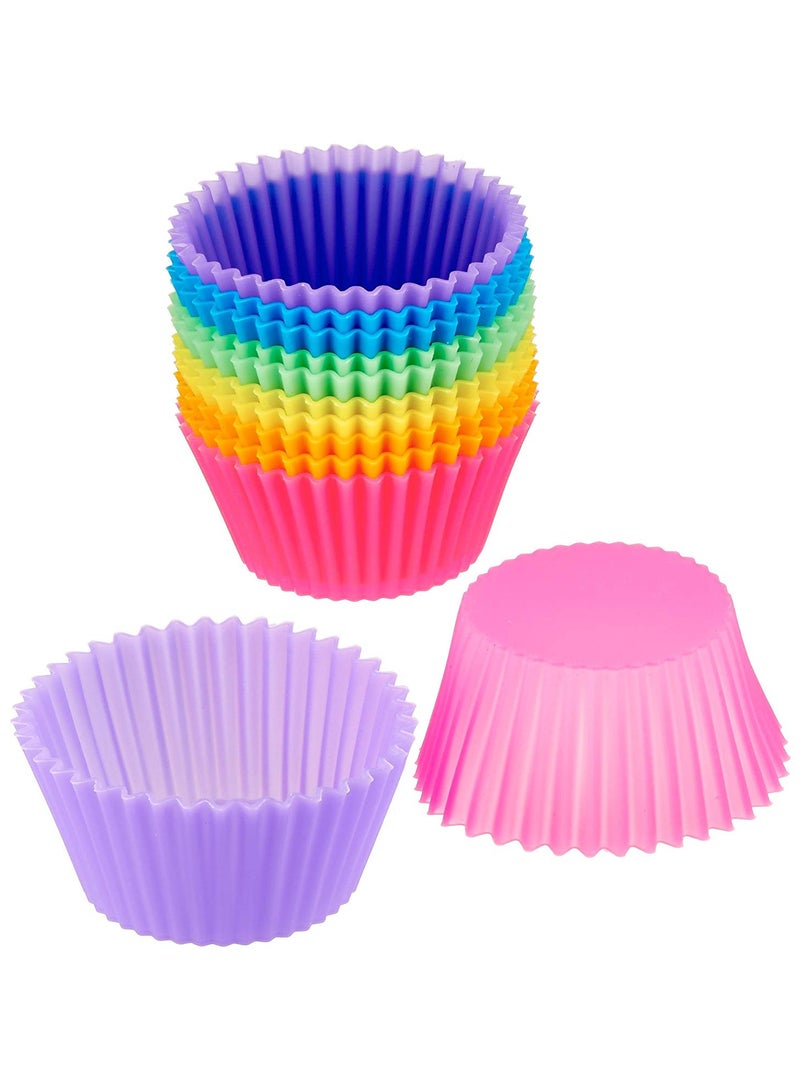 قابلة لإعادة الاستخدام سيليكون الخبز الكؤوس ، الكعك والكعك تخزين الحاويات - Image 4