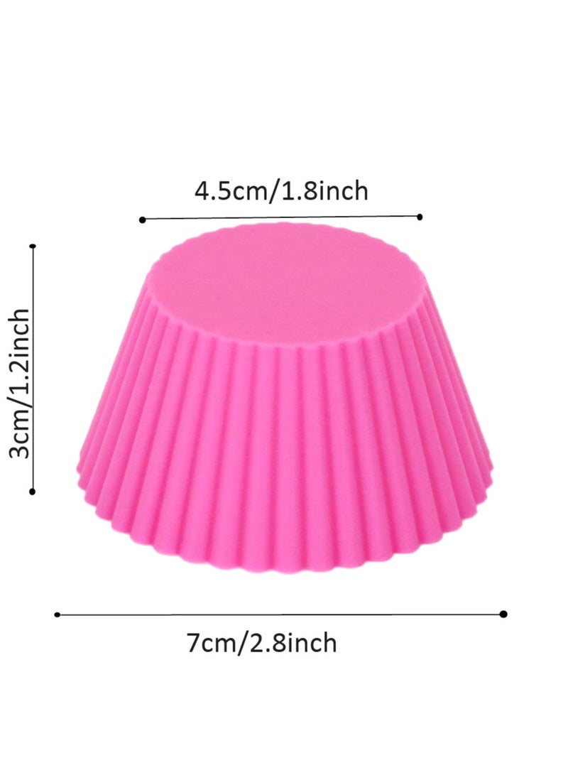 قابلة لإعادة الاستخدام سيليكون الخبز الكؤوس ، الكعك والكعك تخزين الحاويات - Image 5