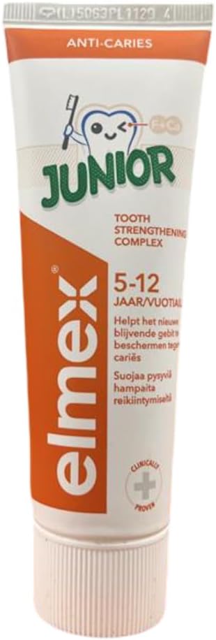 Elmex Toothpaste Junior 612 Years Old 3x75ml 3x25oz by Elmex