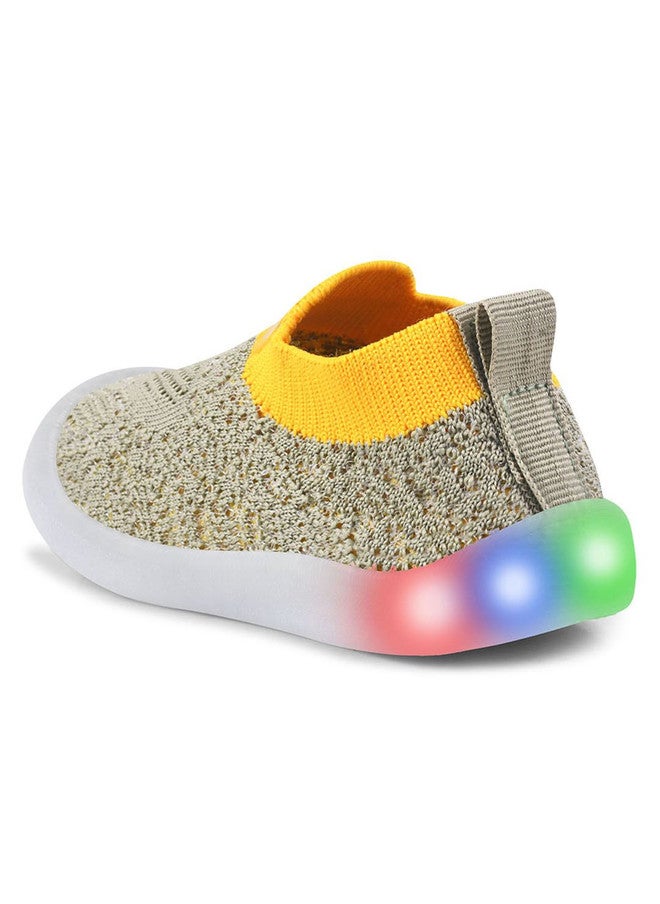 KATS Kids LED Slip-On Sneakers with Cushioned Footbed and Woven Design - Image 4