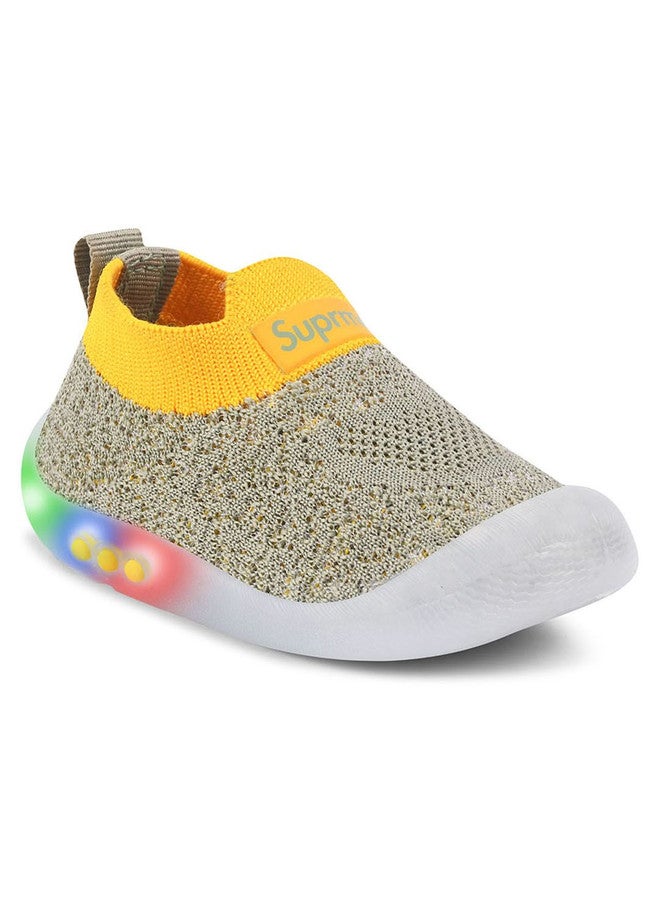 KATS Kids LED Slip-On Sneakers with Cushioned Footbed and Woven Design - Image 3