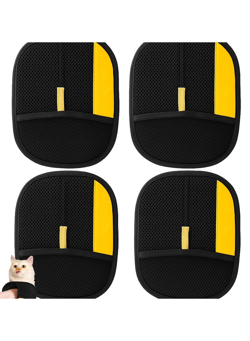 4 pcs Pet Hair Remover Glove, Electrostatic Removal Gloves for Pet Hair, Pet Hair Remover Gloves for Dog & Cat, Reusable Pet Hair Remover Glove for Carpet, Couch, Clothing, Furniture - Image 1