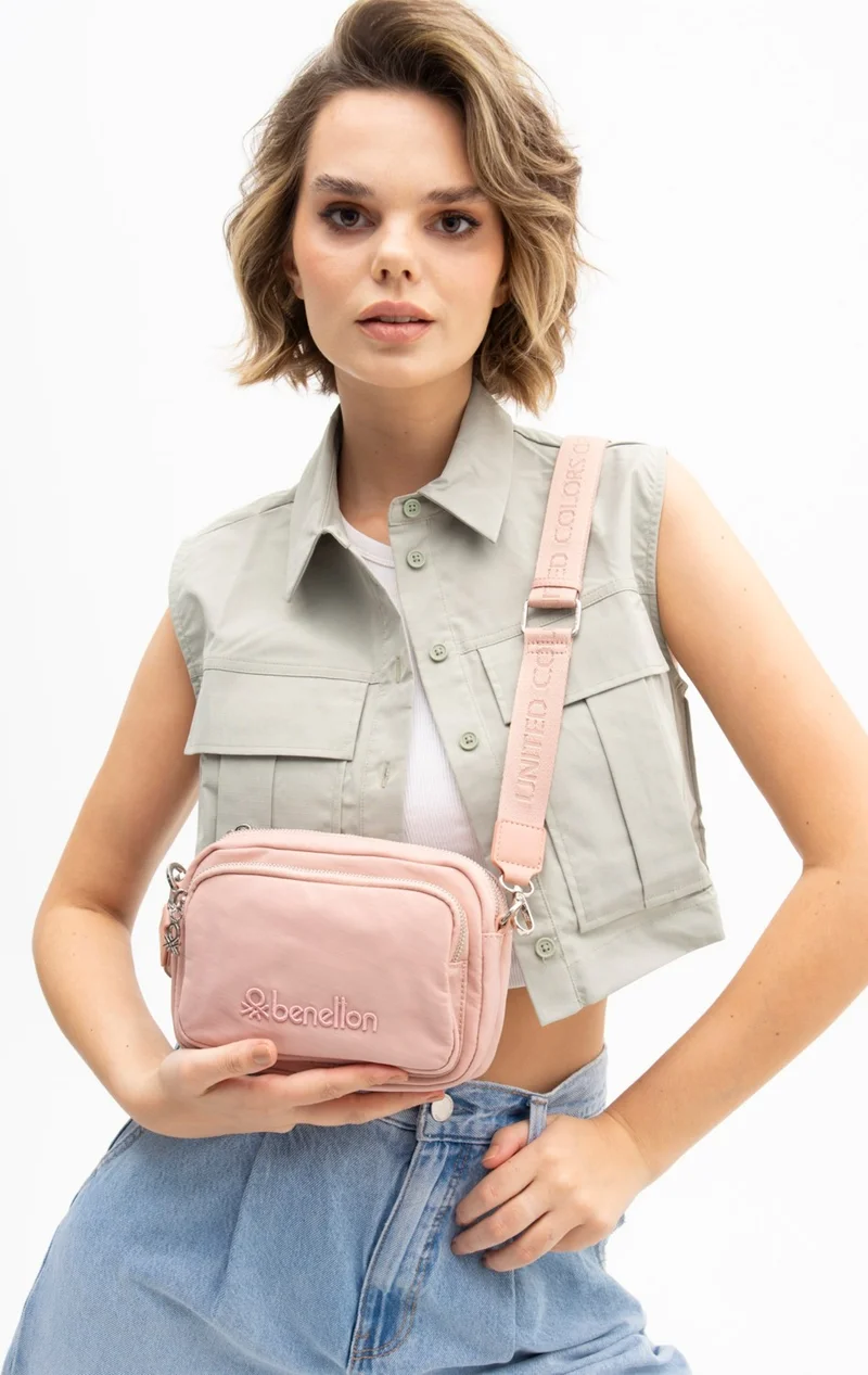 يونايتد كولورز أوف بينتيون Benetton Women's Crossbody Bag Pink BNT1203