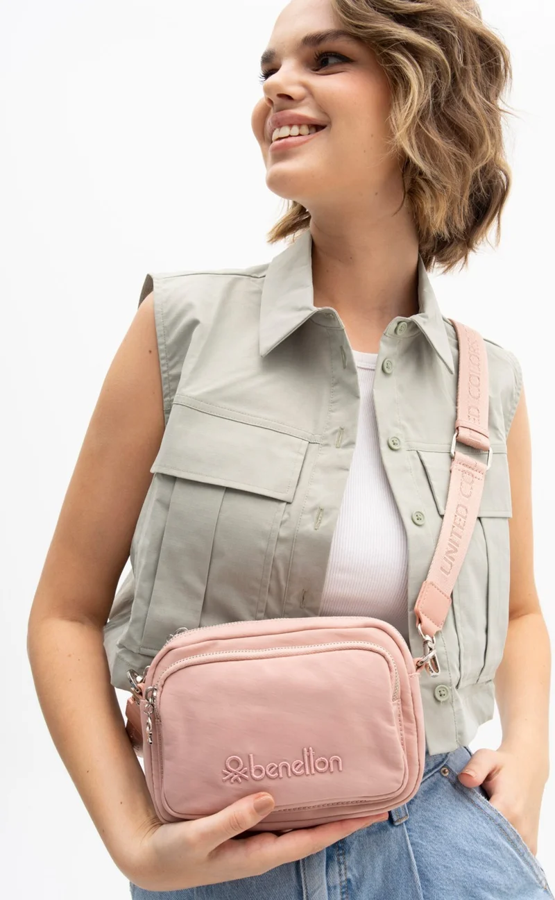 يونايتد كولورز أوف بينتيون Benetton Women's Crossbody Bag Pink BNT1203