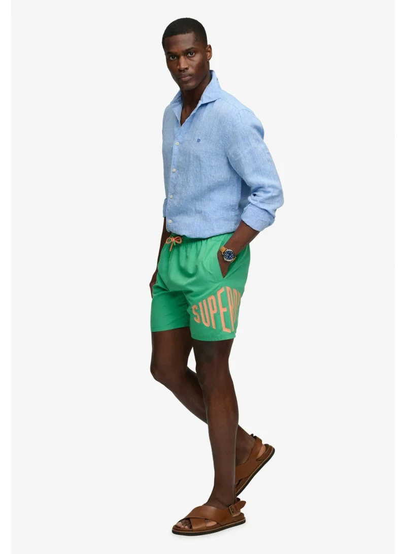 Superdry  Printed Logo 16-Inch Swim Shorts for Men | Best Price UAE