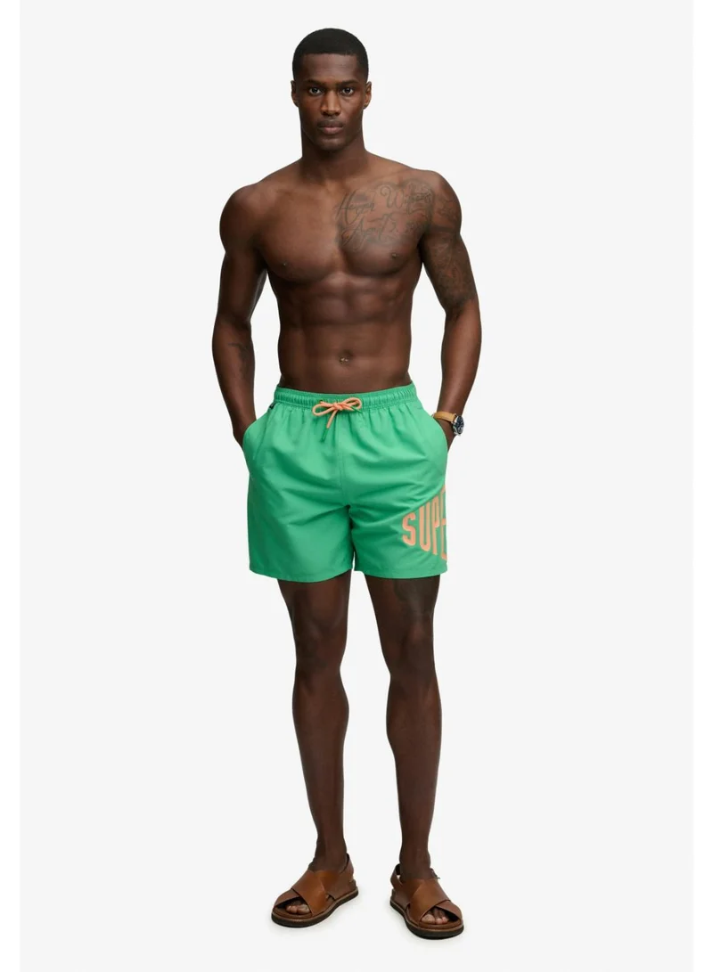 Superdry  Printed Logo 16-Inch Swim Shorts for Men | Best Price UAE