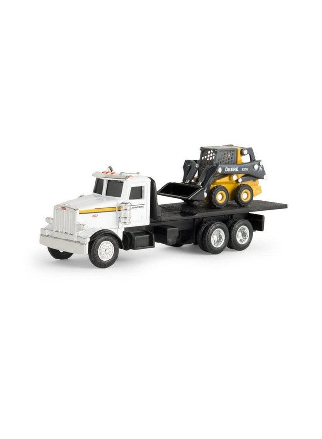 John Deere 1/64 Scale 320E Skid Steer With Truck - Image 3