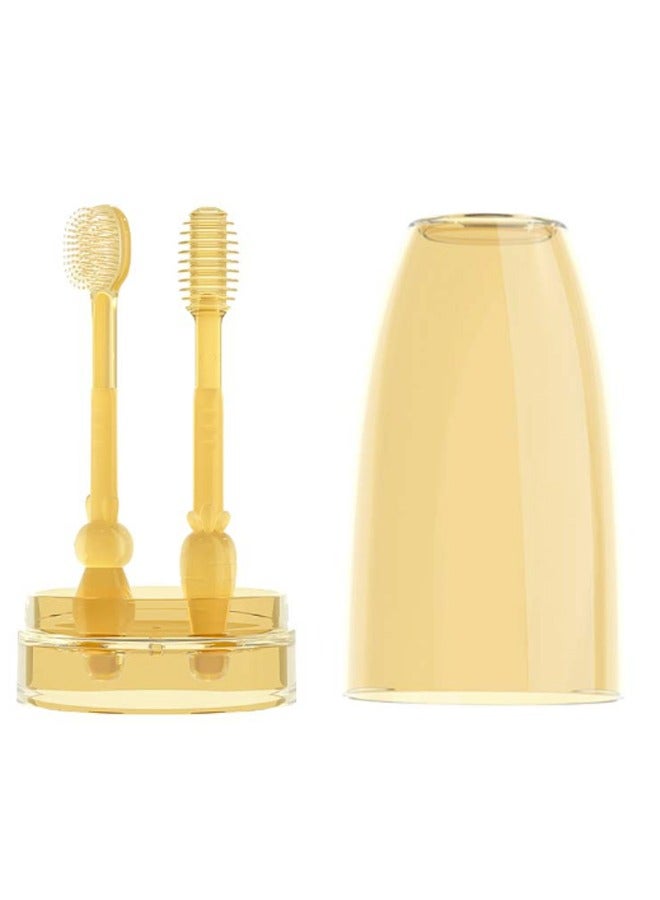 Beauenty Baby Silicone Toothbrush And Tongue Cleaner 0 - 18 M - Image 1