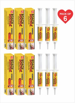 AS SEEN ON TV Roach Doctor Cockroach Gel - Easy-to-Use Bait for Home and Commercial Spaces Pack Of 6 