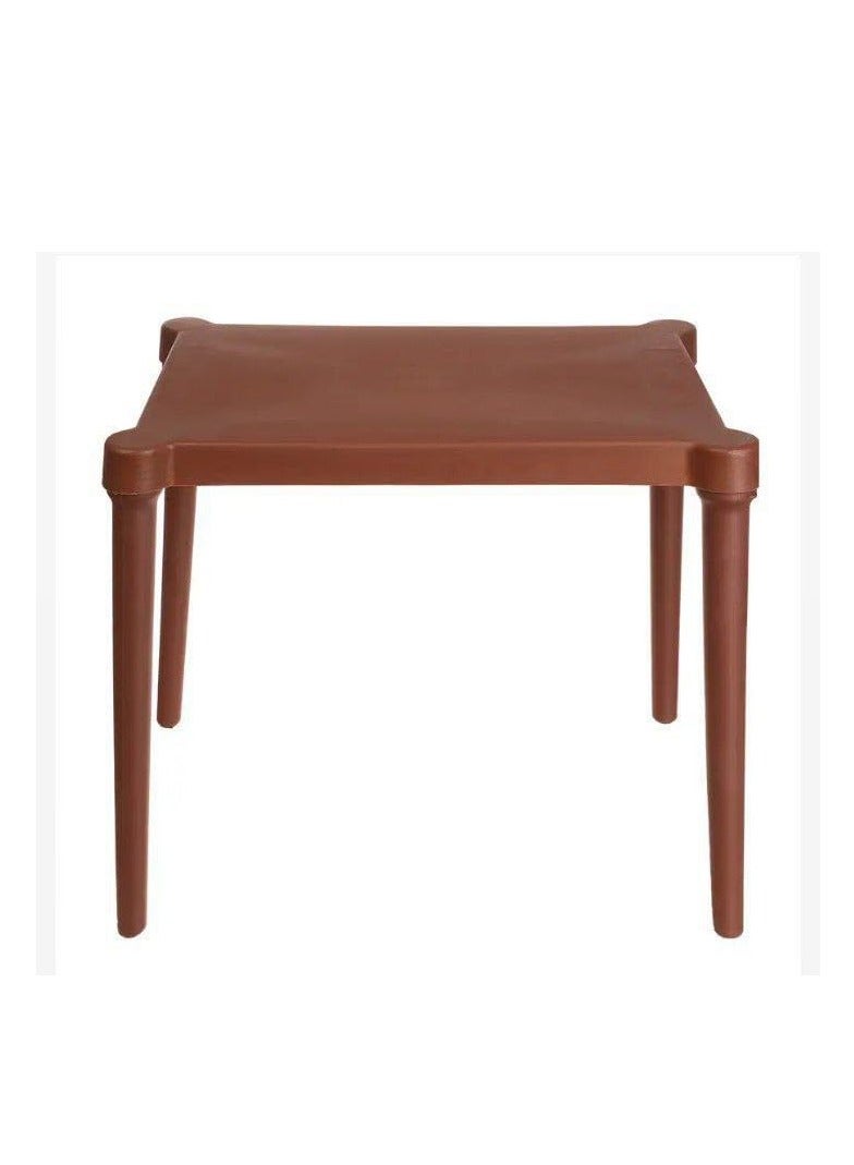 OM Rectangular Plastic Table 59 x 43 cm with Replaceable Legs (Brown) - Image 3