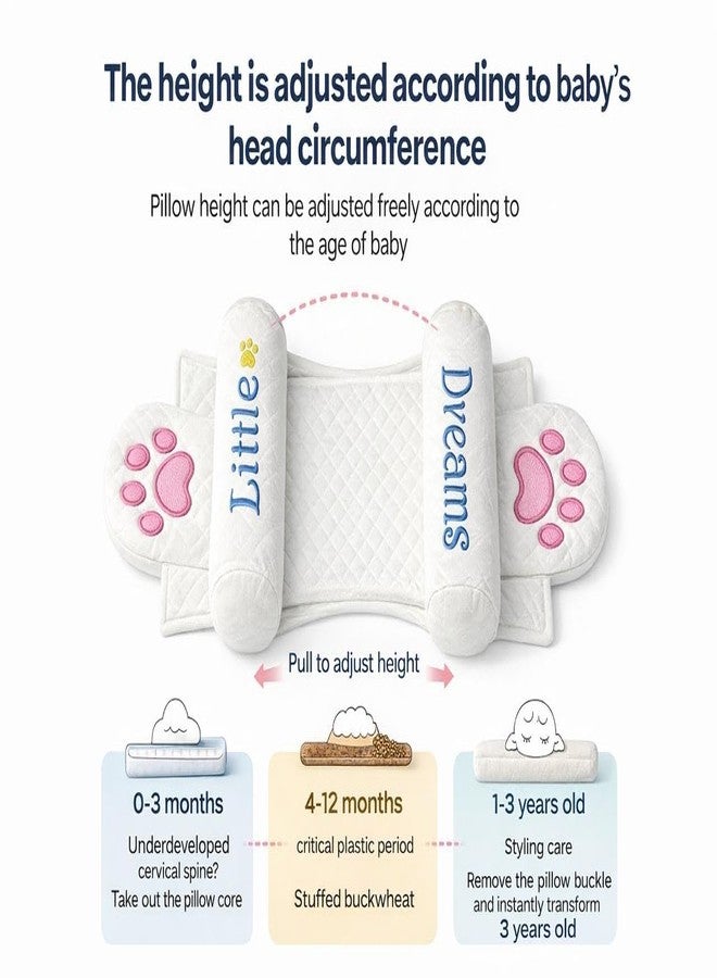 Snugnibble Baby Pillow Cushion | Soft Cotton Fabric | Lightweight Baby Support Cushion | Travel Friendly Infant Comfort Pillow | Multi-Purpose Baby Bedding Cushion - Image 2