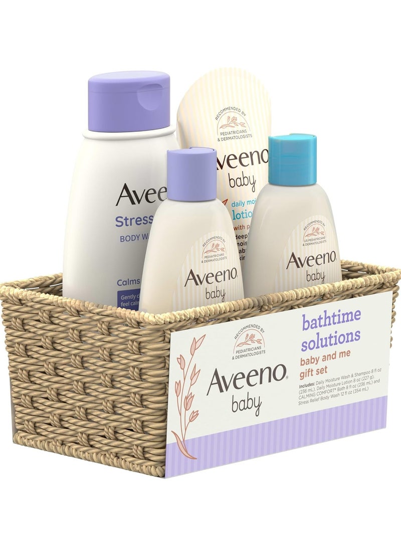 Aveeno Baby and Me Bathtime Solutions Gift Set (4 Items) - Image 2