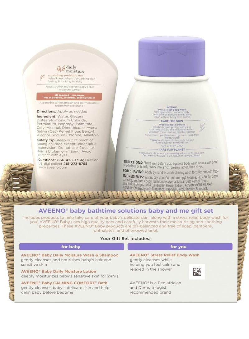 Aveeno Baby and Me Bathtime Solutions Gift Set (4 Items) - Image 4