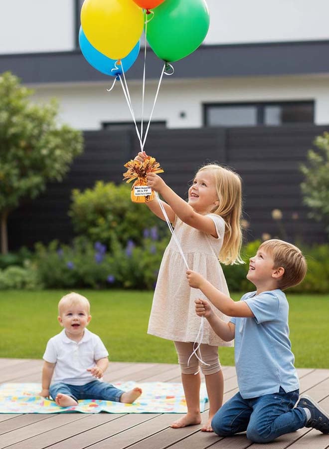 Ciao Balloon Weight 150g Solid Orange – Balloon Holder for Party, Birthday & Event Decoration - Image 2
