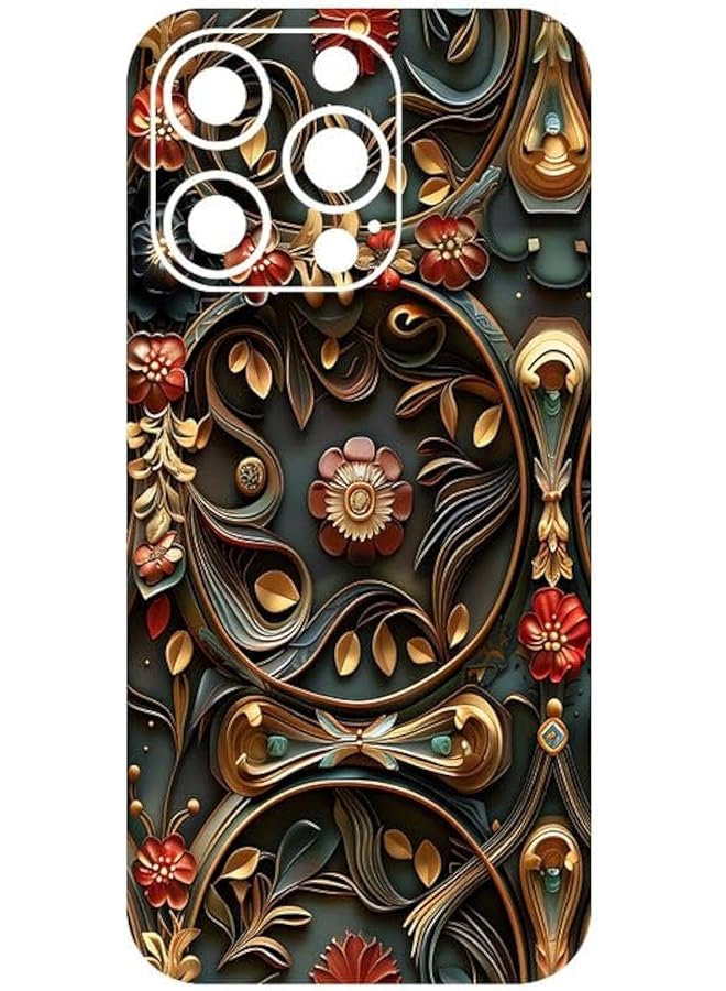 204 ملصق حماية ظهر الهاتف المحمول من ماندالا لهاتف آيفون 16 برو وليس غطاء حماية