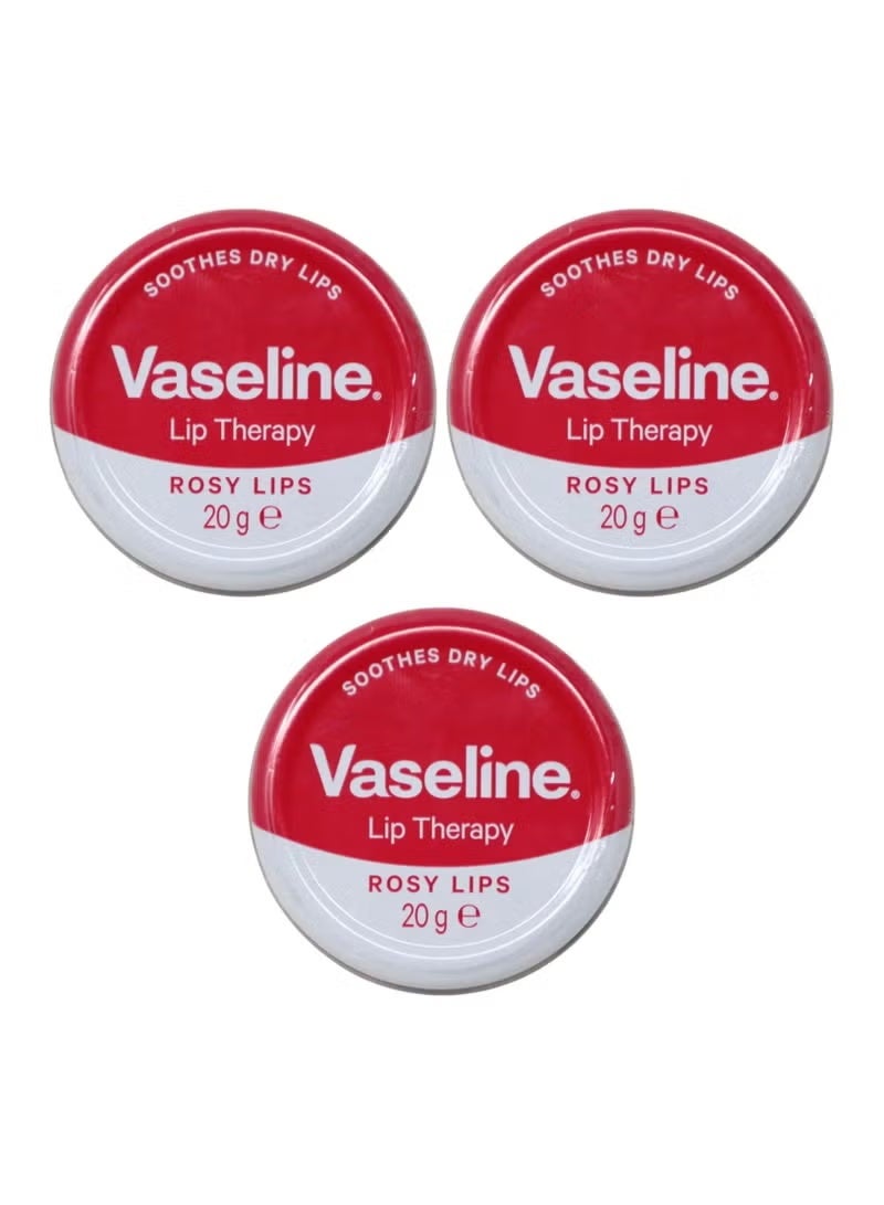 فازلين علاج الشفاه بالفازلين - شفاه وردية مع زيت الورد واللوز 20 جم 3 حبات - Image 2