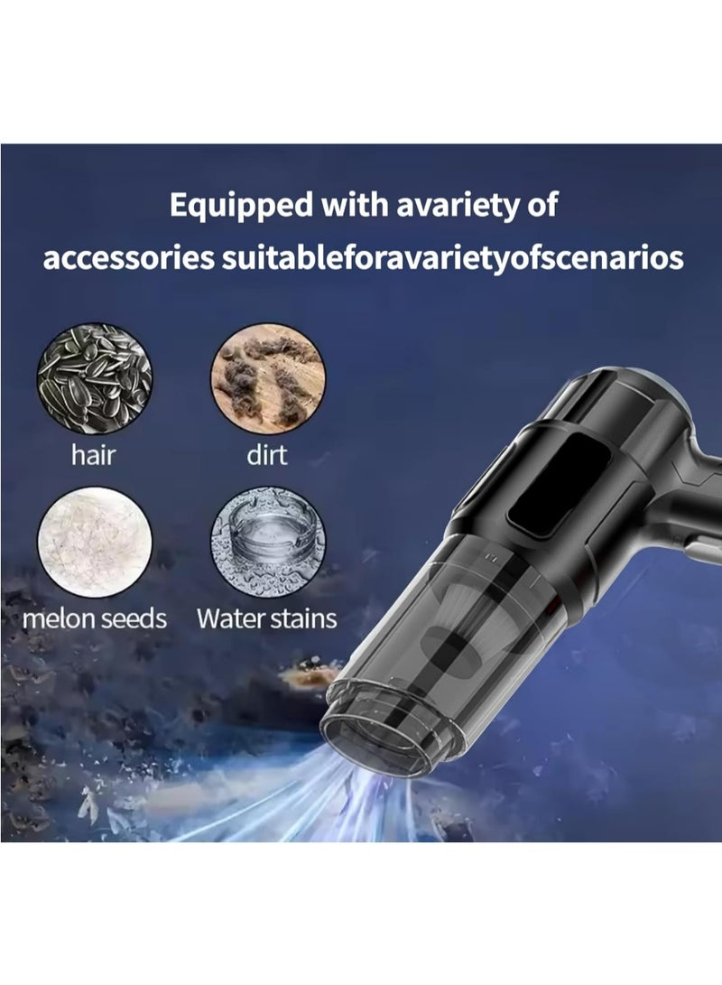 Maxtop Wireless handheld car vacuum cleaner, 3-in-1 portable vacuum, high-power 18000PA car vacuum, cordless vacuum cleaner for car and home, brushless motor handheld vacuum, rechargeable car vacuum, mini handheld vacuum for cars, portable vacuum with blower, long battery life car vacuum, ergonomic cordless vacuum cleaner. - Image 2