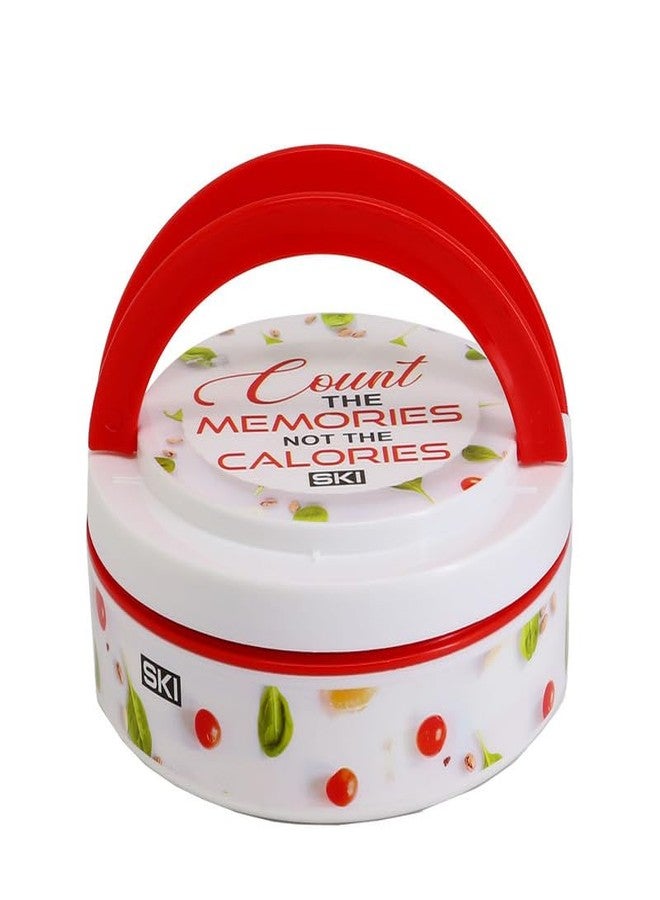 SKi Homeware Aroma Deluxe Steel Insulated Lunch Box, 500 and 150ml- Berry - Image 3