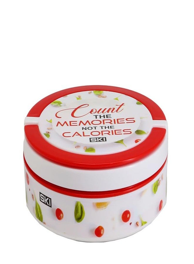 SKi Homeware Aroma Deluxe Steel Insulated Lunch Box, 500 and 150ml- Berry - Image 1