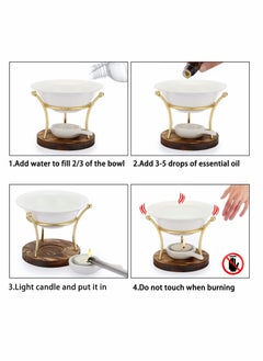 Excefore Essential Oil Burner with Ceramic Bowl  - Image 2