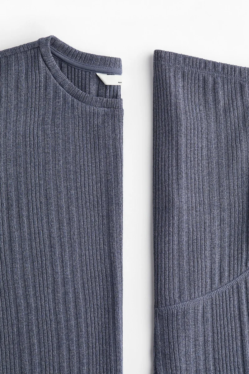 H&M MAMA 2-piece rib-knit set