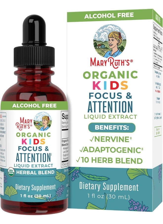 Kids Focus Support Supplement by MaryRuth's, Natural Brain Support Vitamin, Adrenal Complex with Astragalus Root, Gingko Leaf & Wood Betony Herb, 1 Month Supply, 1 Fl Oz - pzsku/ZA6325E0EB445FEE6A384Z/45/_/1741000314/e73a526d-acc4-40ac-bf9f-c4f8e3861826