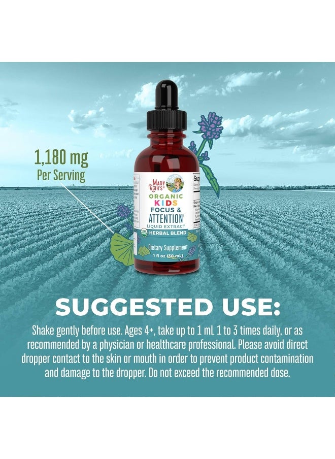 Kids Focus Support Supplement by MaryRuth's, Natural Brain Support Vitamin, Adrenal Complex with Astragalus Root, Gingko Leaf & Wood Betony Herb, 1 Month Supply, 1 Fl Oz - pzsku/ZA6325E0EB445FEE6A384Z/45/_/1741000330/bff28139-3ebd-42a4-8556-4449e35ff033