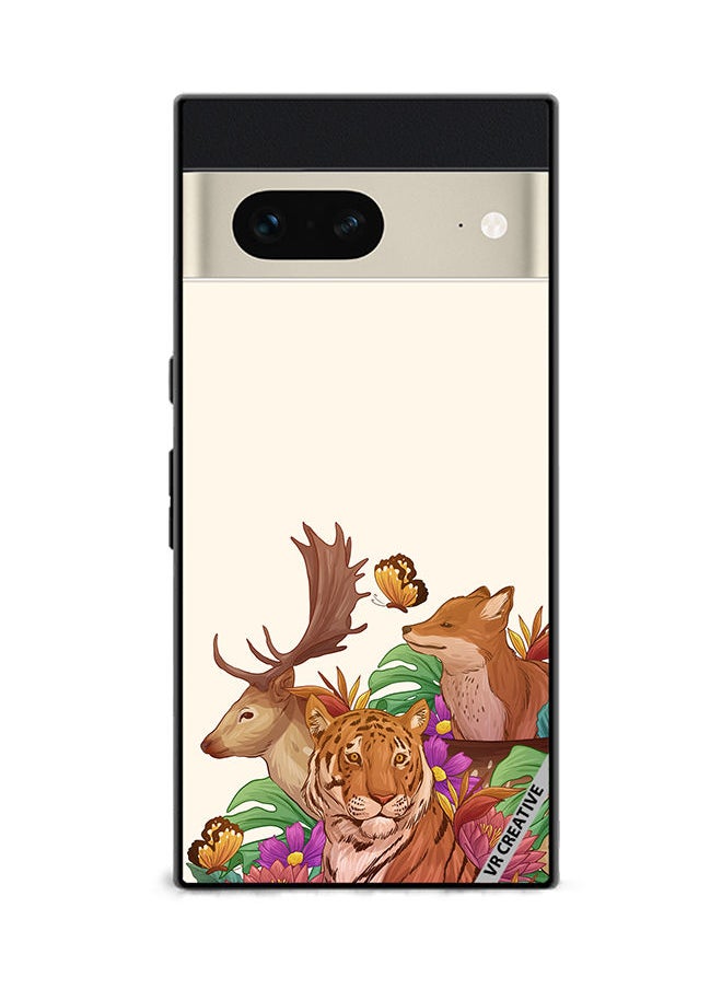 VR CREATIVE Protective Case Cover For Google Pixel 7 Wild Animals Design Multicolour  - Image 1