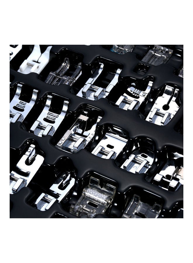 NIBEMINENT 62-Piece Professional Domestic Sewing Machine Presser Foot Set Silver/Black/Blue  - Image 3