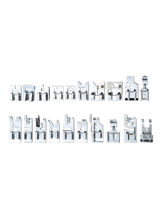 NIBEMINENT 62-Piece Professional Domestic Sewing Machine Presser Foot Set Silver/Black/Blue  - Image 4