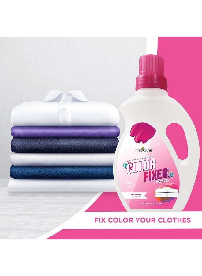 Vedcare Fabric Color Fixer Liquid For Clothes, Works For Silk, Cotton, Georgette And All Fabric 500 Ml, Pack of 1 - Image 5