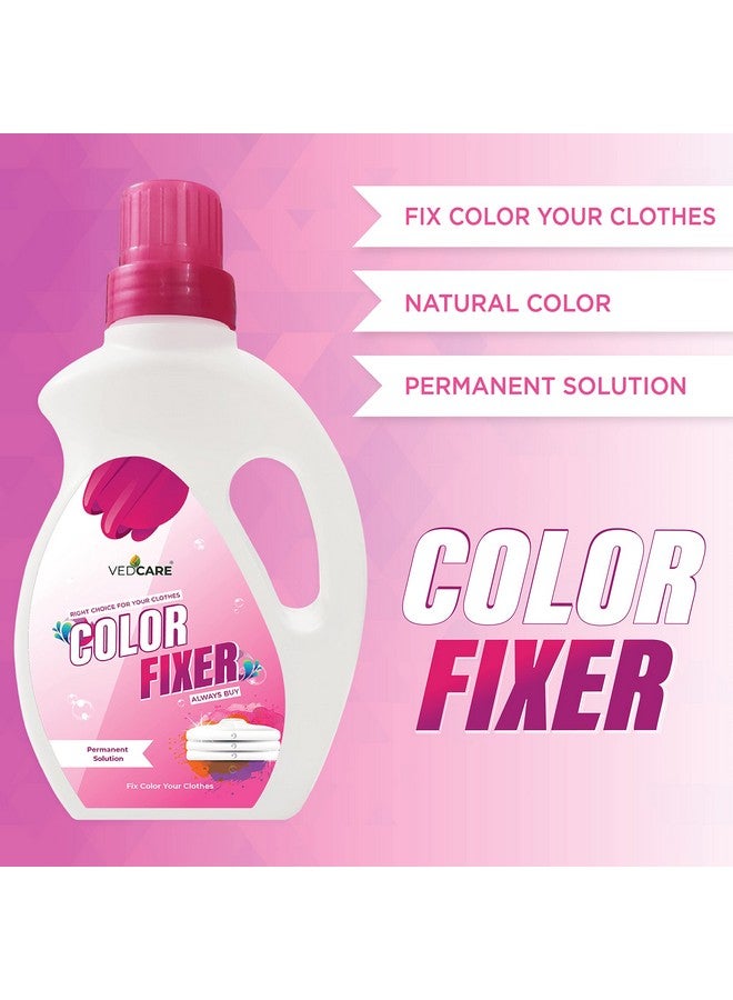 Vedcare Fabric Color Fixer Liquid For Clothes, Works For Silk, Cotton, Georgette And All Fabric 500 Ml, Pack of 1 - Image 4