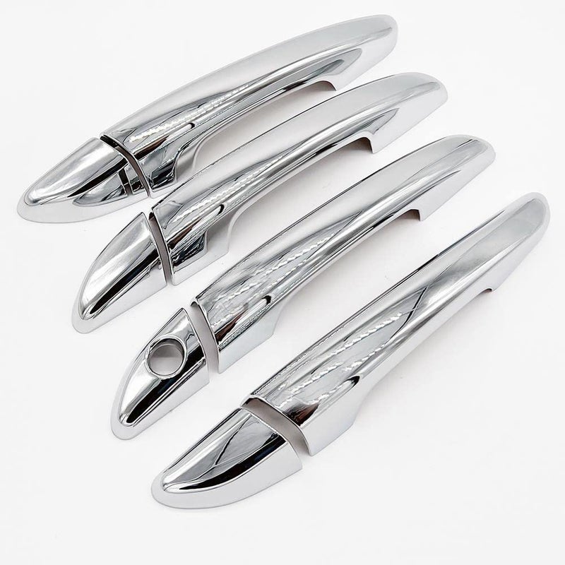 S SIZVER Triple Chrome Plated Door Handle Covers Compatible with 2015-2019 Sonata -no Smart Buttons- - Image 5