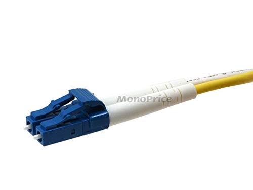 Monoprice Fiber Optic Cable, LC/LC, Single Mode, Duplex - 30 meter (9/125 Type) - Yellow - Image 2