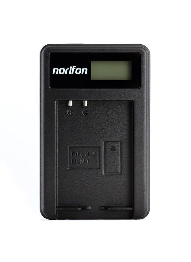 Norifon - BLN-1 LCD USB Charger for Olympus E-M5, E-P5, OM-D E-M1, OM-D E-M5, Pen E-P5 Camera and More - Image 1