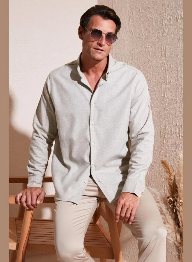 Buratti  Buratti Cotton Regular Fit Button-Down Collar Winter Shirt Men's SHIRT CF24W127079 for Men | Best Price UAE